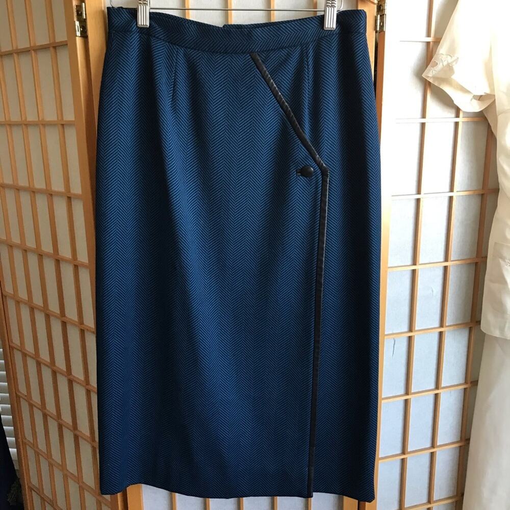 CLOSET CLEAR OUT! Vintage Faux Wrap with Real Leather Trim